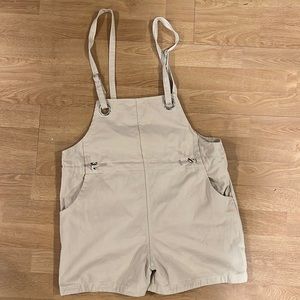 Princess Polly Canvas overall shorts